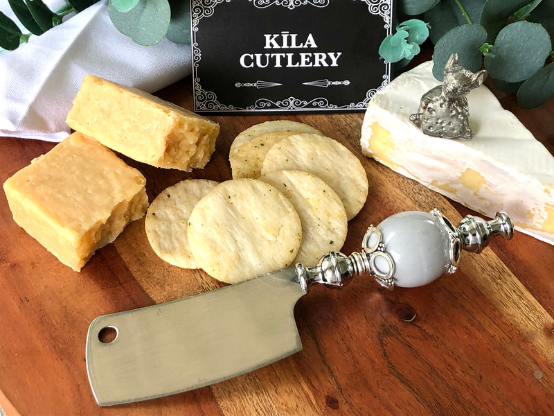 Mandala Cheese Knife - Cleaver Blade
